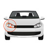Faro Dx Anteriore, H1+H1, Elettrico senza Motore