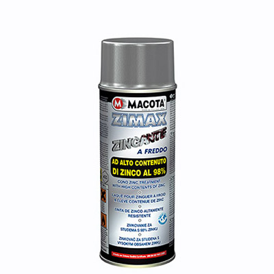 Zimax: zincante a freddo in bomboletta spray, contenuto di zinco al 98%.