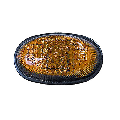 Fanalino Freccia Laterale Destro/Sinistro senza Porta Lampada - Arancio