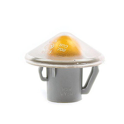 Fanalino Freccia Laterale Destro/Sinistro senza Porta Lampada - Arancio