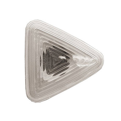 Fanalino Freccia Laterale Destro/Sinistro senza Porta Lampada - Bianco