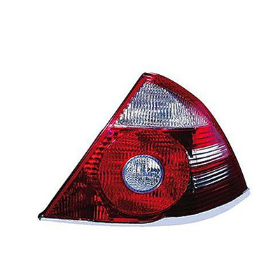 Fanale Posteriore Destro senza Porta Lampada - Bianco/Rosso