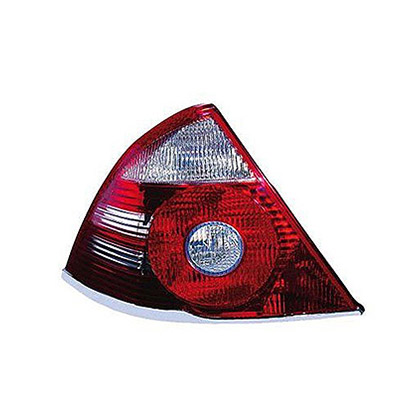 Fanale Posteriore Sinistro senza Porta Lampada - Bianco/Rosso