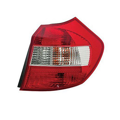 Fanale Posteriore Sinistro senza Porta Lampada - Bianco/Rosso