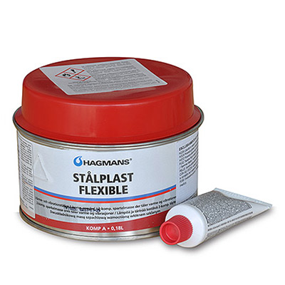 Flexibel - 2k flexible filler in tin by Hagmans StalPlast