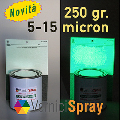 Glow in the Dark Paint (phosphorescent): high performance with 12 hours of light - 5-15 microns 250 gr
