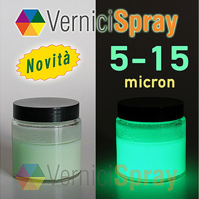 Glow in the Dark Paint (photoluminescent) with high performance 5-15 microns 100 gr