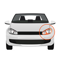 Front Headlight Left side Xenon