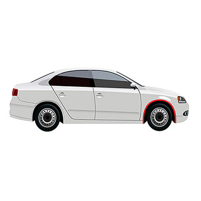 Front Right Wheel Arch Trim Extension