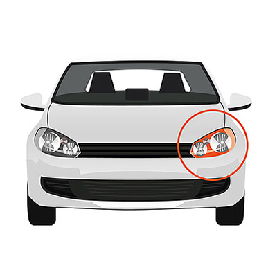 Headlight Trim Molding - Left side