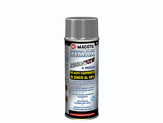 Zimax: zincante a freddo in bomboletta spray, contenuto di zinco al 98%.  