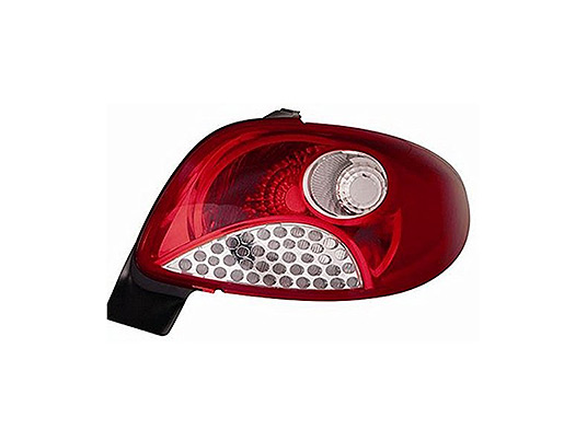 Fanale Posteriore Sinistro senza Porta Lampada - Bianco/Rosso peugeot 206+ 2009 - 2013