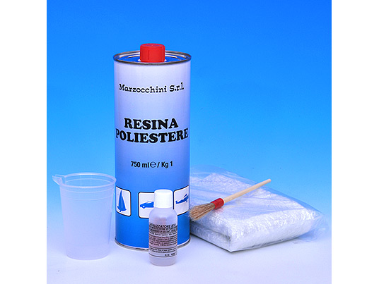 Kit Vetroresina - Resina e Fibra di vetro per riparazioni carrozzeria, nautica, industria  