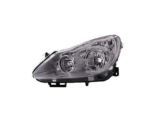 Faro Anteriore Sinistro - Mod. H7+H1, Elettrico senza Motore opel corsa 2006 - 2011