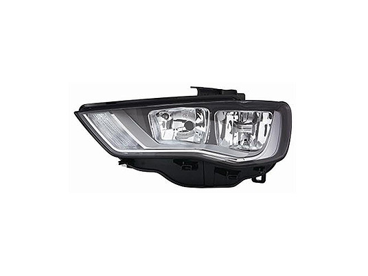 Faro Anteriore Destro - Mod. H7+H15, Elettrico con Motore audi a3 2012 - 2016