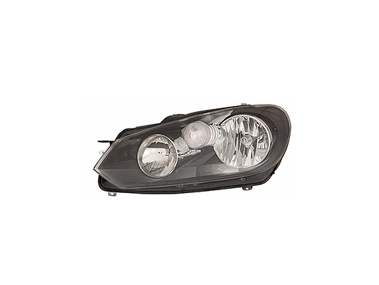 Faro Anteriore Sinistro - Mod. H7+H15, Elettrico con Motore volkswagen golf vi 2008 - 2012