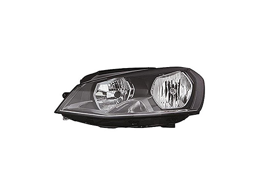 Faro Anteriore Sinistro - Mod. H7+H15, Elettrico con Motore volkswagen golf vii 2012 - 2016