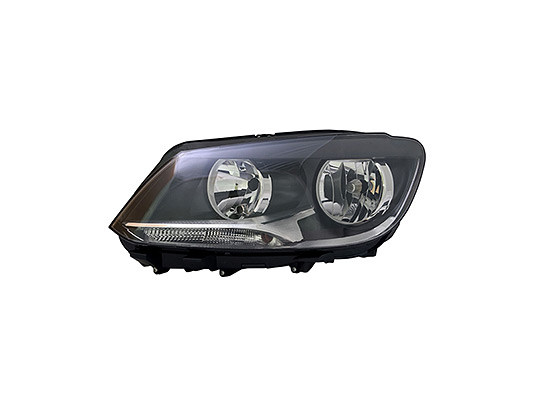Faro Anteriore Sinistro - Mod. H7+H15, Elettrico con Motore volkswagen touran 2010 - 2015