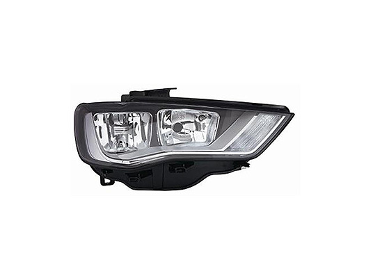 Faro Anteriore Sinistro - Mod. H7+H15, Elettrico con Motore audi a3 2012 - 2016