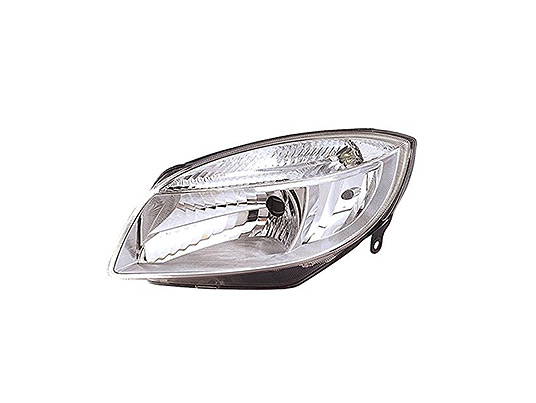 Faro Anteriore Sinistro - Mod. H4, Elettrico con Motore skoda roomster 2006 - 2010