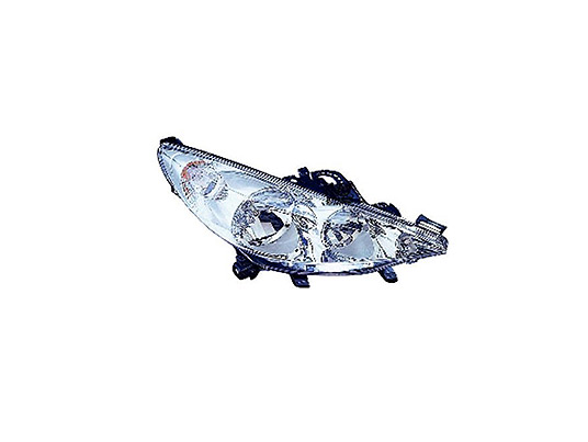 Faro Anteriore Destro - Mod. H7+H1, Elettrico con Motore peugeot 207 2006 - 2009