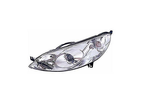 Faro Anteriore Sinistro - Mod. H7+H1, Elettrico con Motore peugeot 407 2004 - 2007