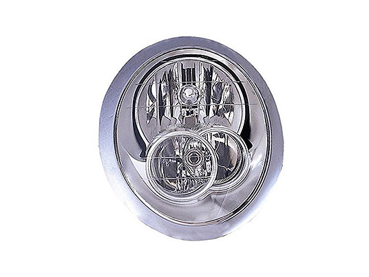Faro Anteriore Sinistro - Mod. H7+H7, Elettrico con Motore mini cooper 2004 - 2006