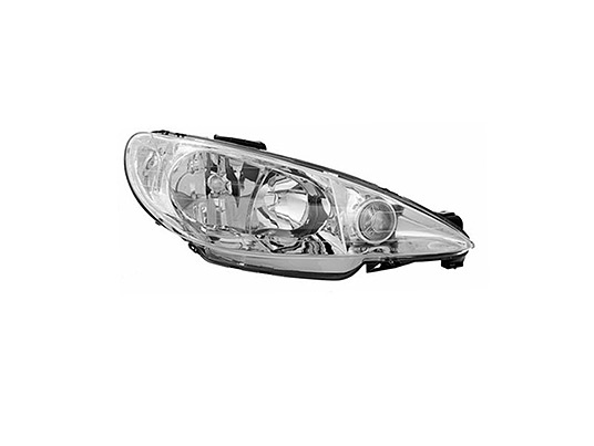 Faro Anteriore Destro - Mod. H7+H7, Elettrico peugeot 206 1998 - 2009