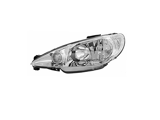 Faro Anteriore Sinistro - Mod. H7+H7, Elettrico peugeot 206 1998 - 2009